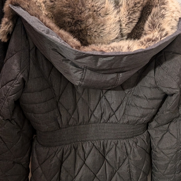 Ladies apartment 9 winter puffer coat. Size large. Grey - Picture 2 of 4